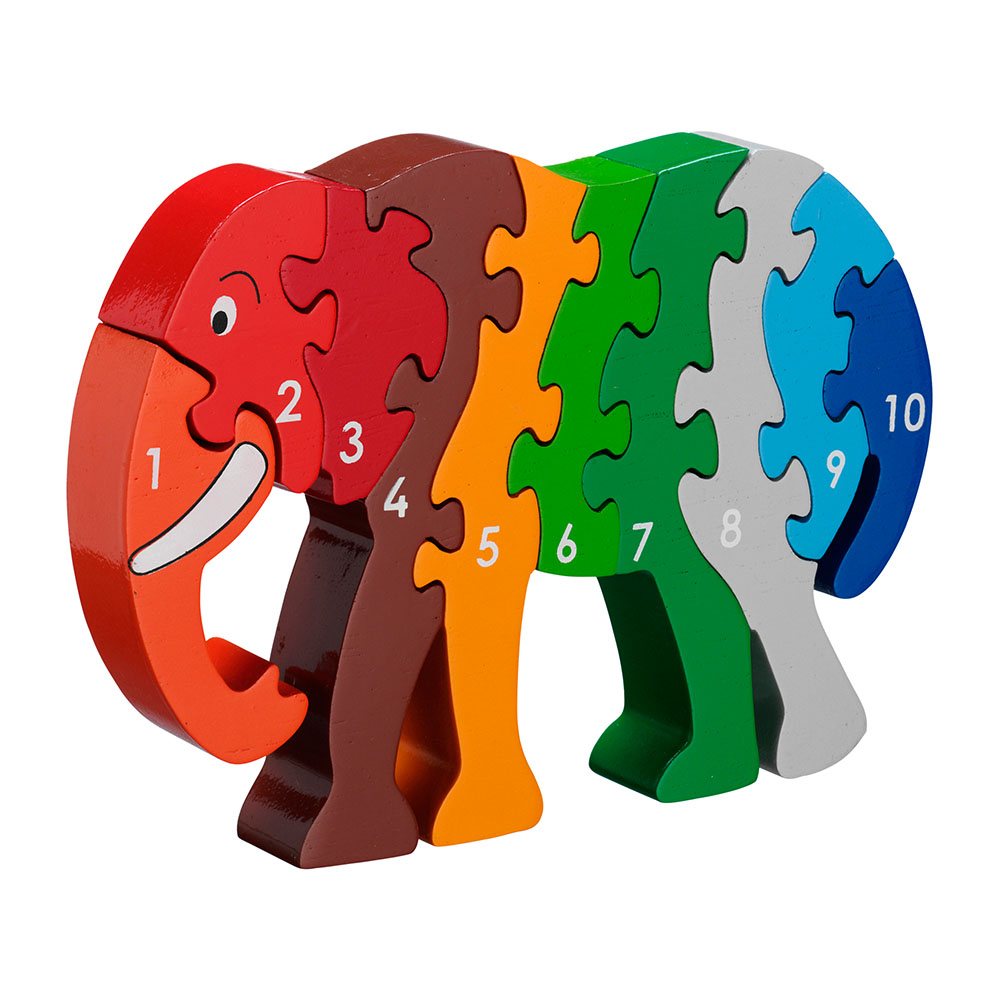 1-10 Puzzle - Elephant