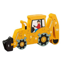 1-10 Puzzle - Yellow Digger