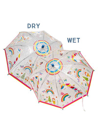 Floss & Rock - Rainbow Fairy - Transparent Colour Changing Umbrella