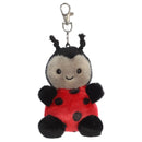 Palm Pals Lil Spots Ladybug plush clip-on in red and black