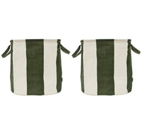 OYOY Kara Medium Storage Baskets – Dark Green, Set of 2