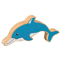 Lanka Kade Blue Dolphin Wooden Animal Figure