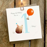 You're 1 Today Blue - 1st Birthday Card