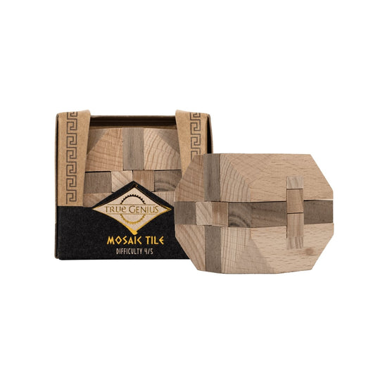 Project Genius Egyptian Triglyph Wooden Pyramid Brainteaser