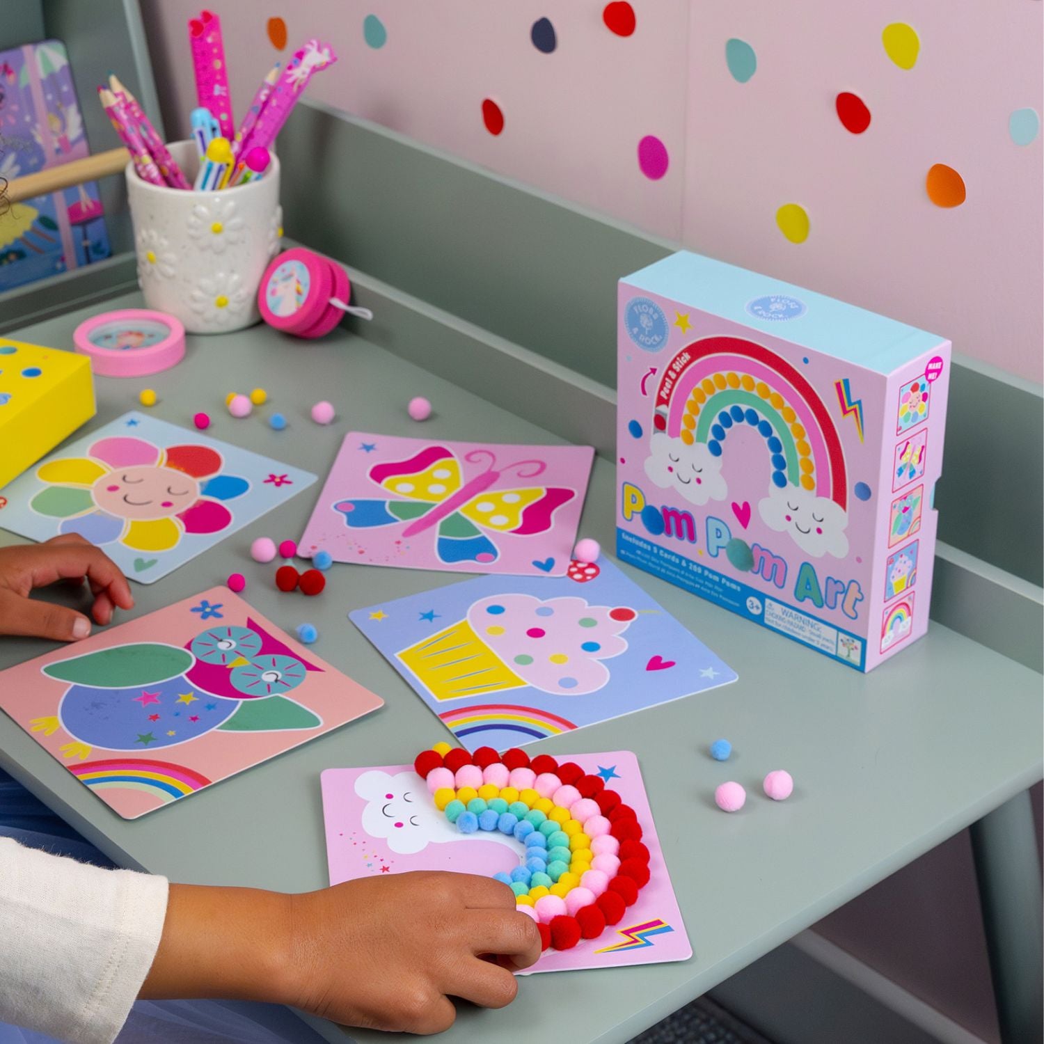 Floss & Rock - Pom Pom Art - Rainbow Fairy
