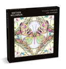 Butterfly & Orchids 6 Pkt - Sq Luxury Notecard Wallet