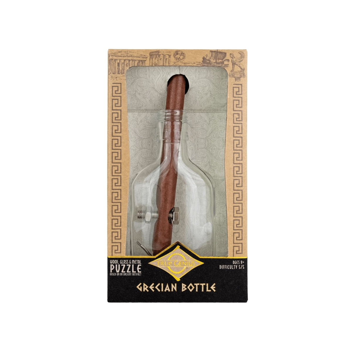 Project Genius Grecian Bottle Spatial Reasoning Brainteaser Mechanical Puzzles