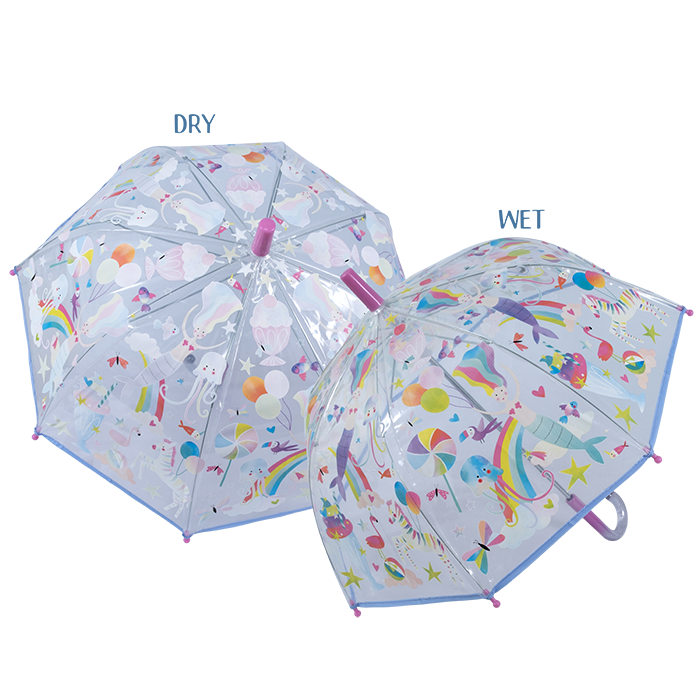 Floss & Rock - Fantasy - Transparent Colour Changing Umbrella