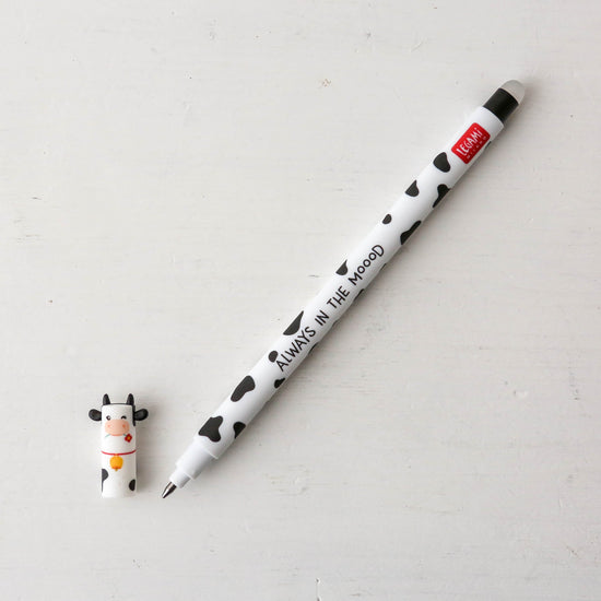 Legami Erasable Gel Pen Black - Cow