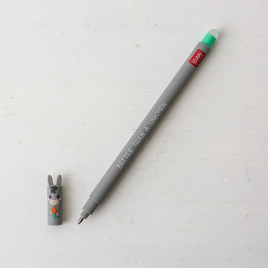 Legami Erasable Gel Pen Green: Donkey