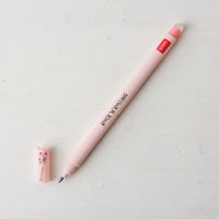 Legami Farm Sweet Farm Pig erasable gel pen with pink ink