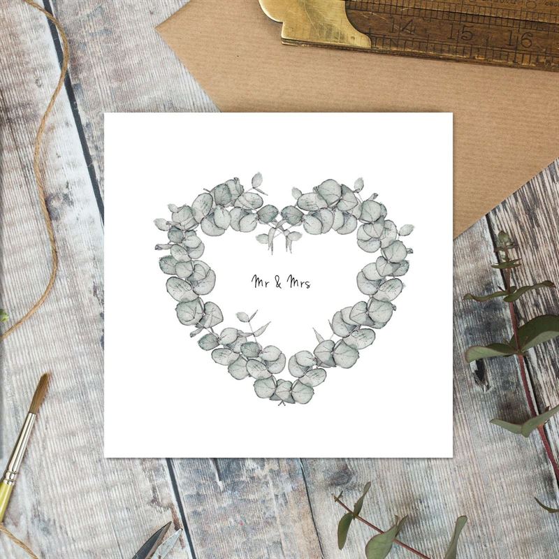 Mr & Mrs - Wedding Card (Toasted Crumpet)