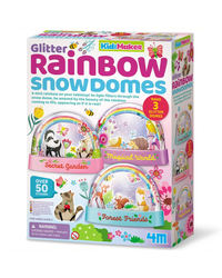 4M Glitter Rainbow Snow Domes Craft Kit