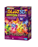 4M Glow 3D Butterfly Canvas Craft Kit