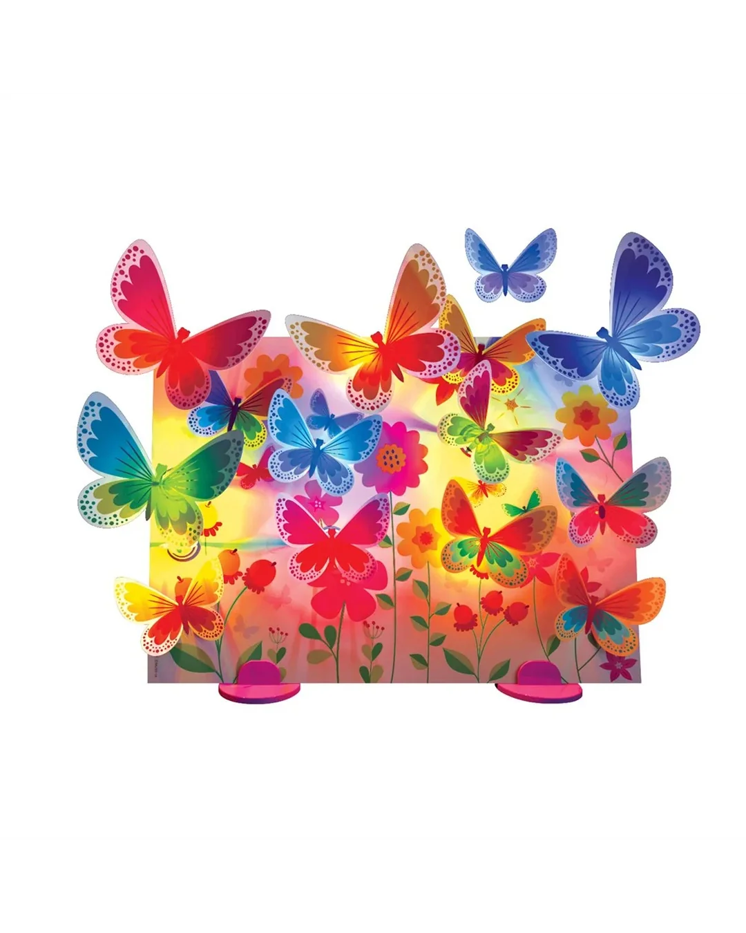 4M Glow 3D Butterfly Canvas Craft Kit-1