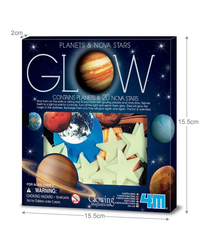 4M Glow Planets & 20 Nova Stars Astronomy Kit-3