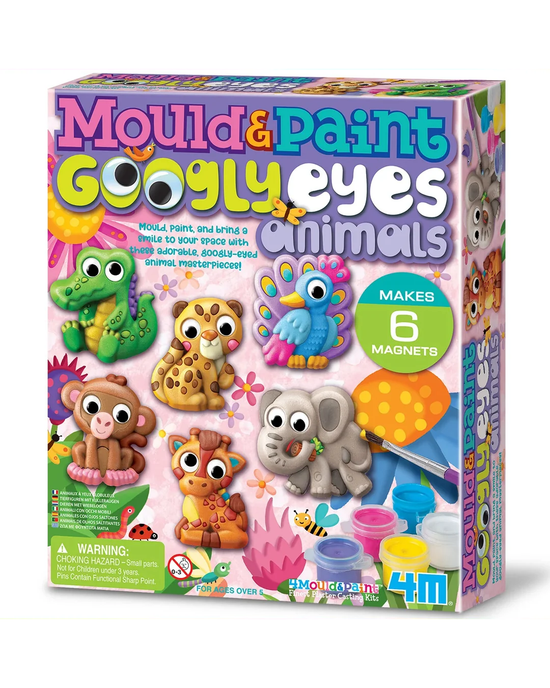 4M Mould & Paint Googly Eyes Animals Craft Kit