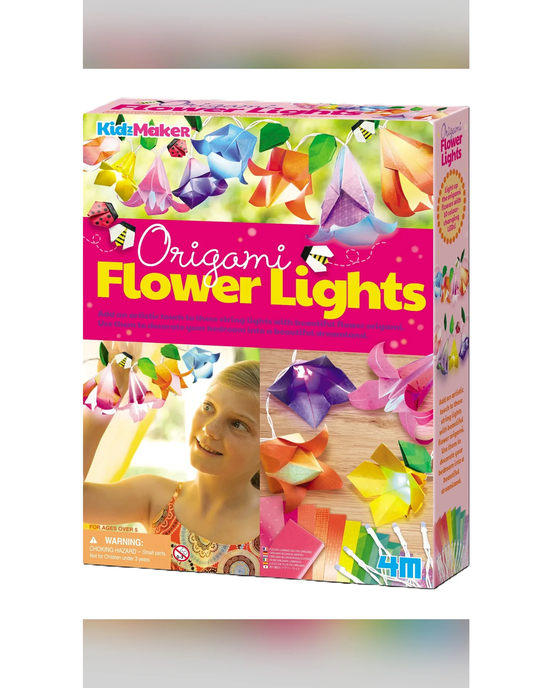 4M Origami Flower Lights Craft Kit