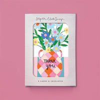 Check Vase Pkt Of 8 - Thank You Notecards