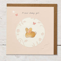 New Baby Girl - Baby Card