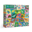 eeBoo Alphabet of Dinosaurs 36-Piece Giant Puzzle