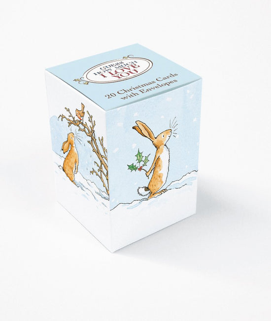 Guess How Much I Love You 20 Pkt - Christmas Mini Cards Cube