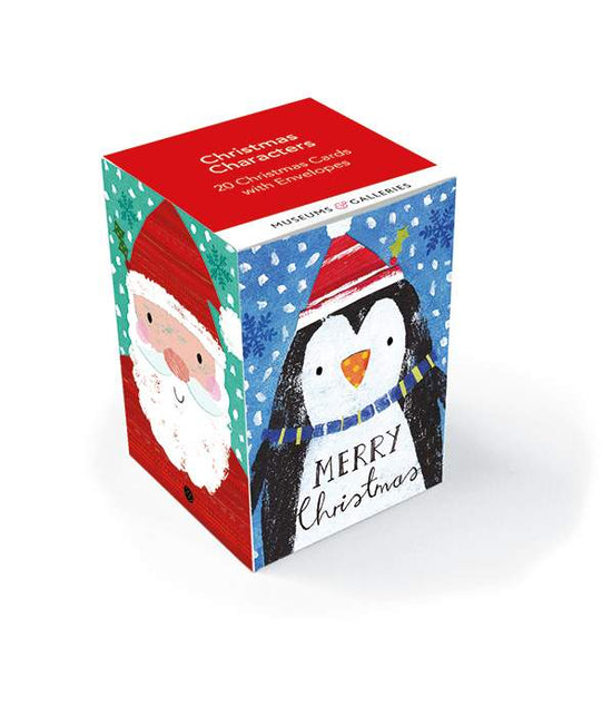 Christmas Characters 20 Pkt - Christmas Mini Cards Cube