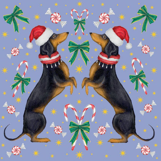 Christmas Sausages 5 Pkt - Christmas Card Pack