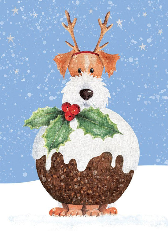Pudding Pup 8 Pkt - Christmas Card Pack