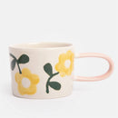 yellow-flower-print-mug