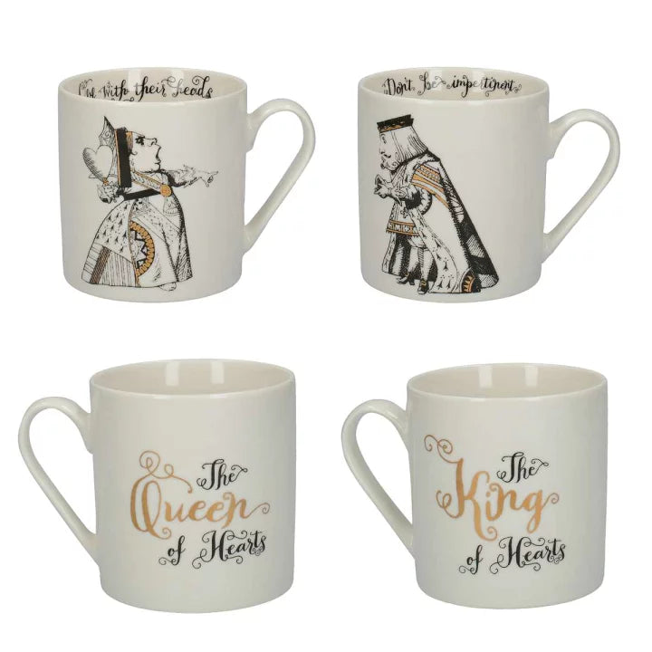 V&A Alice in Wonderland His and Hers Fine China Mugs