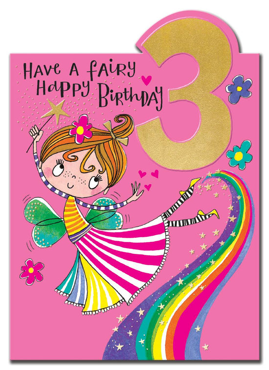 Age 3 Have A Fairy Happy Birthday - 3rd Birthday Card
