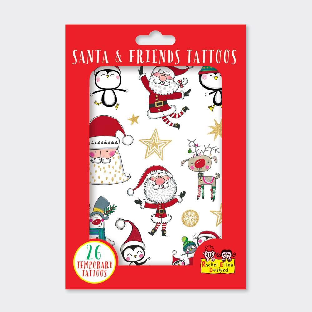 santa-and-friends-tattoos
