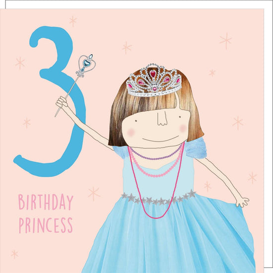 Princess Three - 3rd Birthday Card
