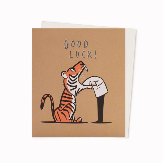 Good Luck Tiger - Good Luck Card
