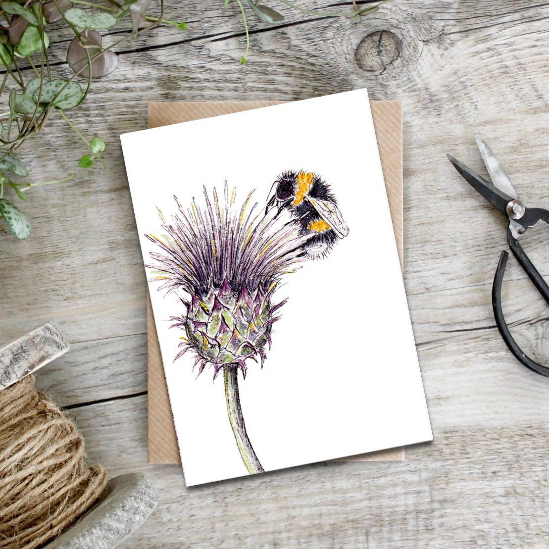 thistle-and-bee