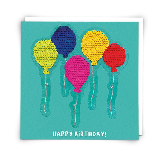 Balloon - Birthday Sequin Patch Card