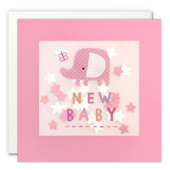 New Baby Girl - Shakies Baby Card