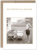 Shannon Martin All I Wanted Was a Back Rub Card