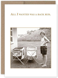 Shannon Martin All I Wanted Was a Back Rub Card