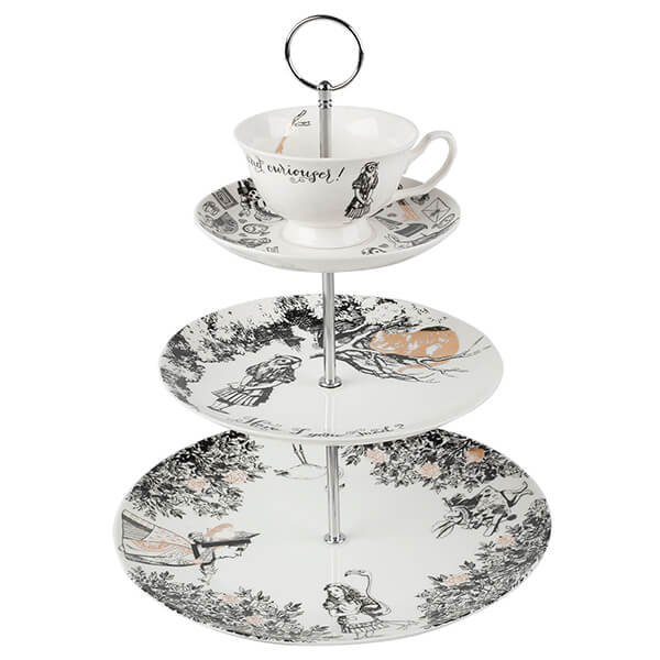 V&A Alice in Wonderland 3-Tier Cake Stand