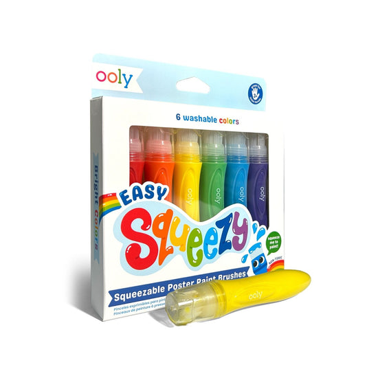 Ooly - Easy Squeezy: Squeezable Paint Brushes (Set of 6)