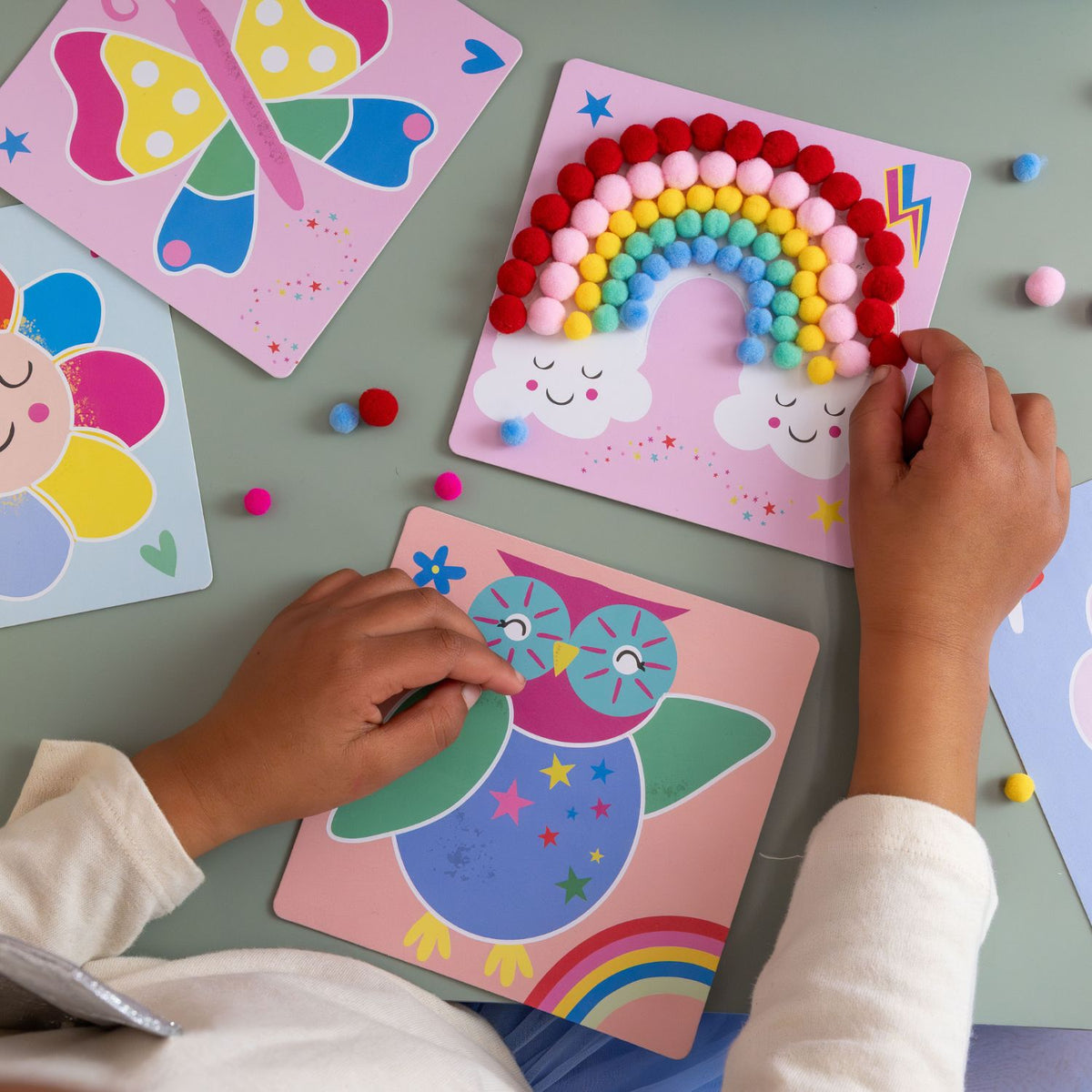 Floss & Rock - Pom Pom Art - Rainbow Fairy