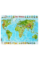 Physical Map of World Puzzle