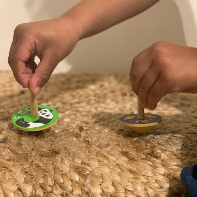 Lanka Kade Panda Wooden Spinning Top