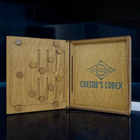Project Genius Caesar's Codex Sliding Wooden Puzzle Box Mechanical Puzzles