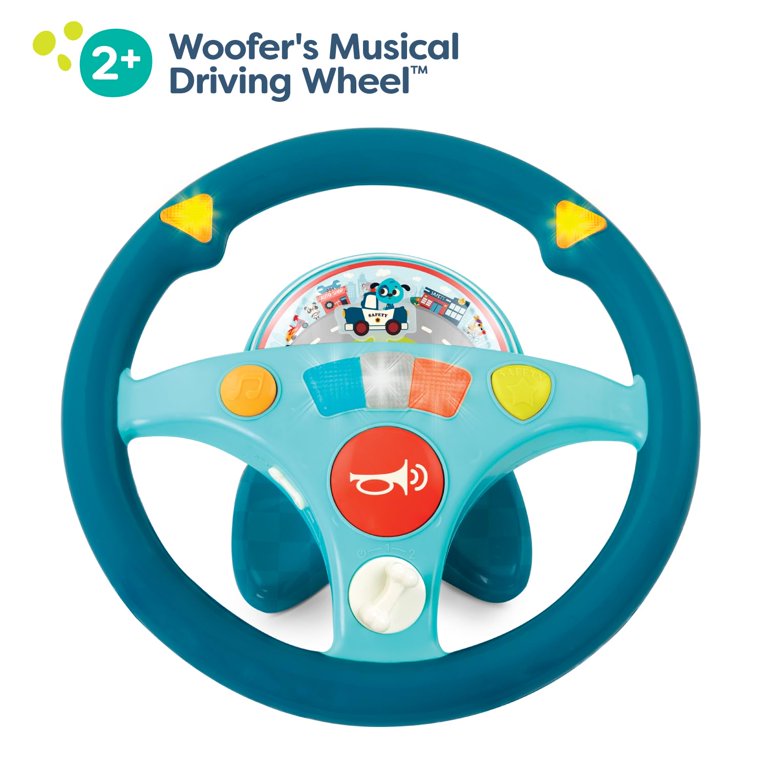 B. toys Woofer's Musical Driving Wheel Toy steering wheel