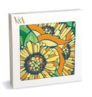 Sunflowers 6 Pkt - Sq Luxury Notecard Wallet