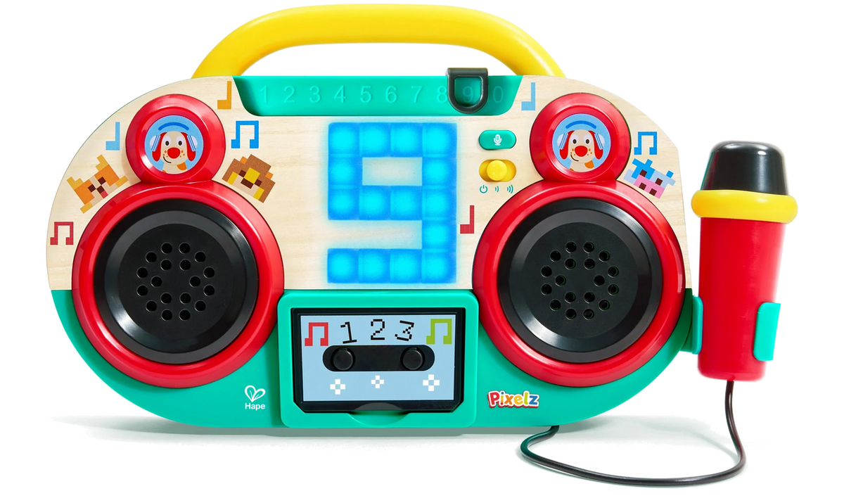 Hape Pixelz Boom Box with Microphone product photograph