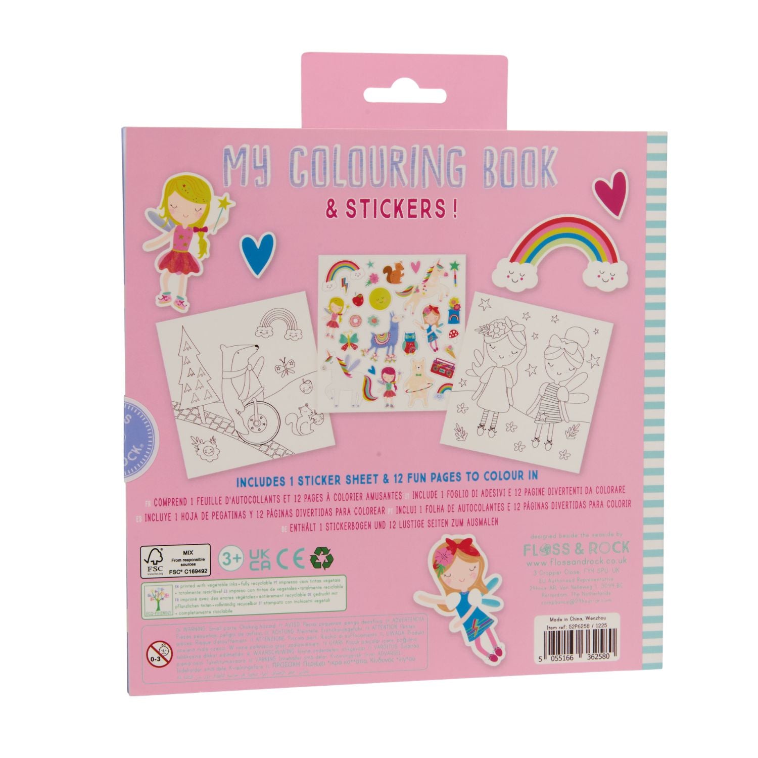 Floss & Rock - My Colouring Book - Scribble Sniff - Rainbow Fairy Coloring Books & Pads